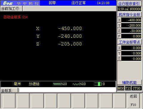 华中世纪星HNC21M数控加工中心CNC系统操作面板按钮是什么意思？ 华中加工中心 第118张