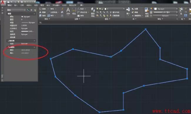 AutoCAD2018中如何快速计算几何图形面积